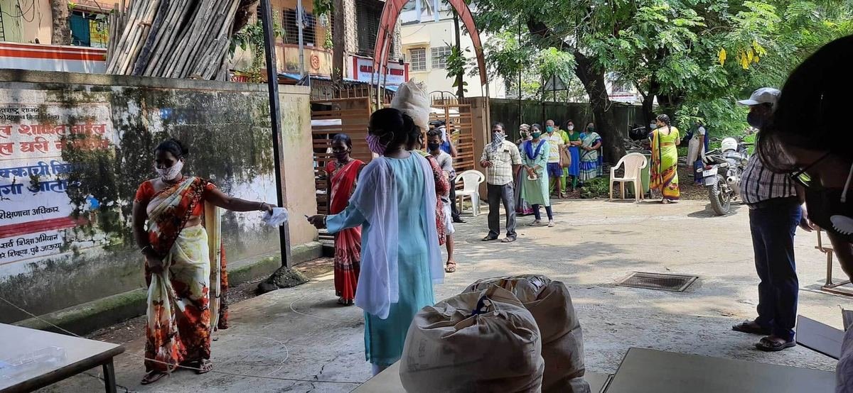 Distribution of Ration Kits at Suvidya School, Gorai