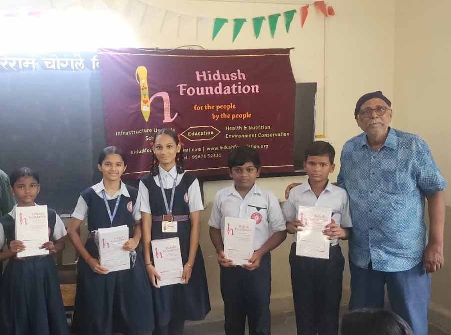 Distribution of Stationery at BMC School, Goregaon East