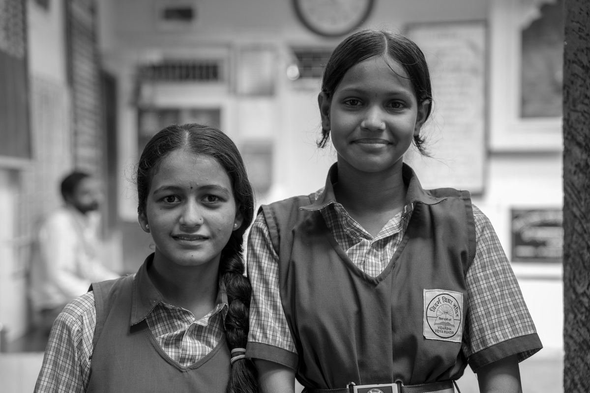 Two students of Vidarbha Vidya Mandir