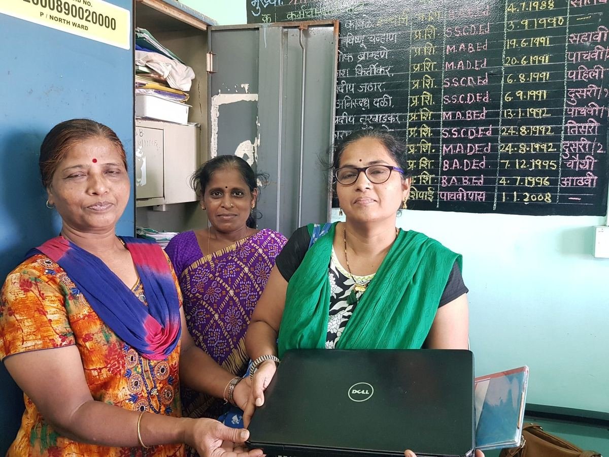 Laptops for Teachers at Madh Municipal School