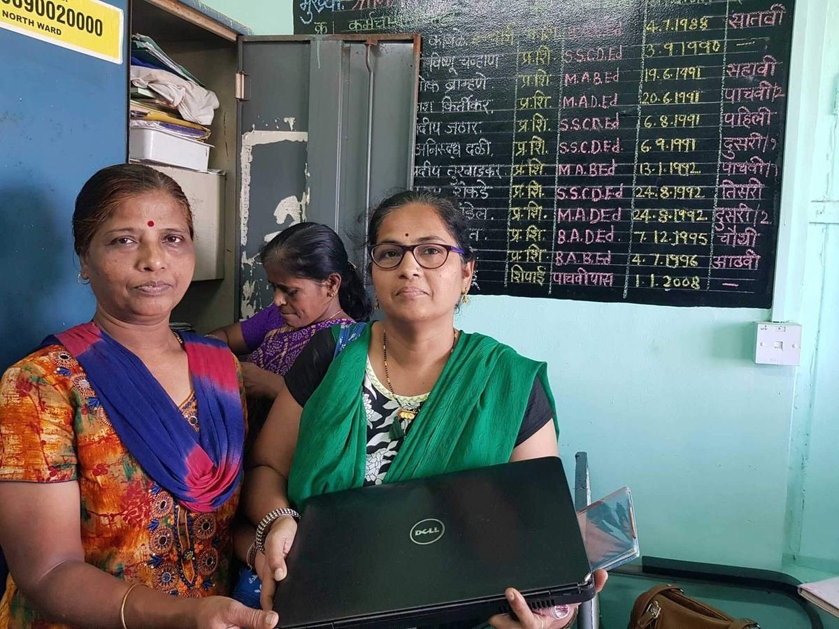 Laptops for Teachers at Madh Municipal School