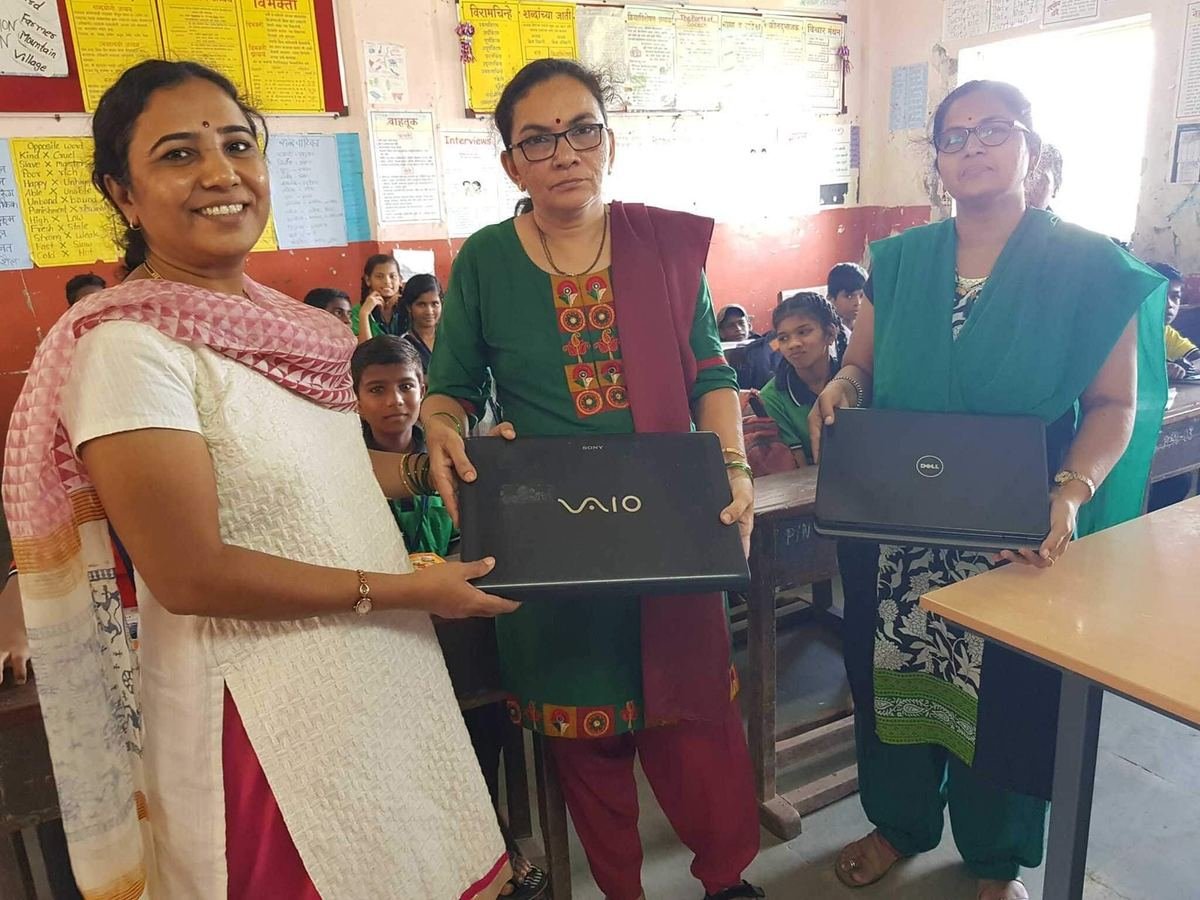 Laptops for Teachers at Madh Municipal School