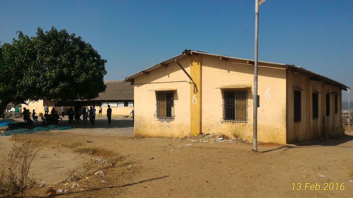 The school building before the renovation