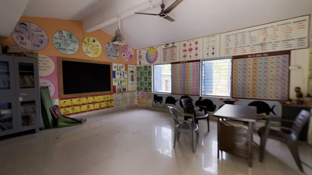 A renovated classroom with learning walls, 7 January 2023