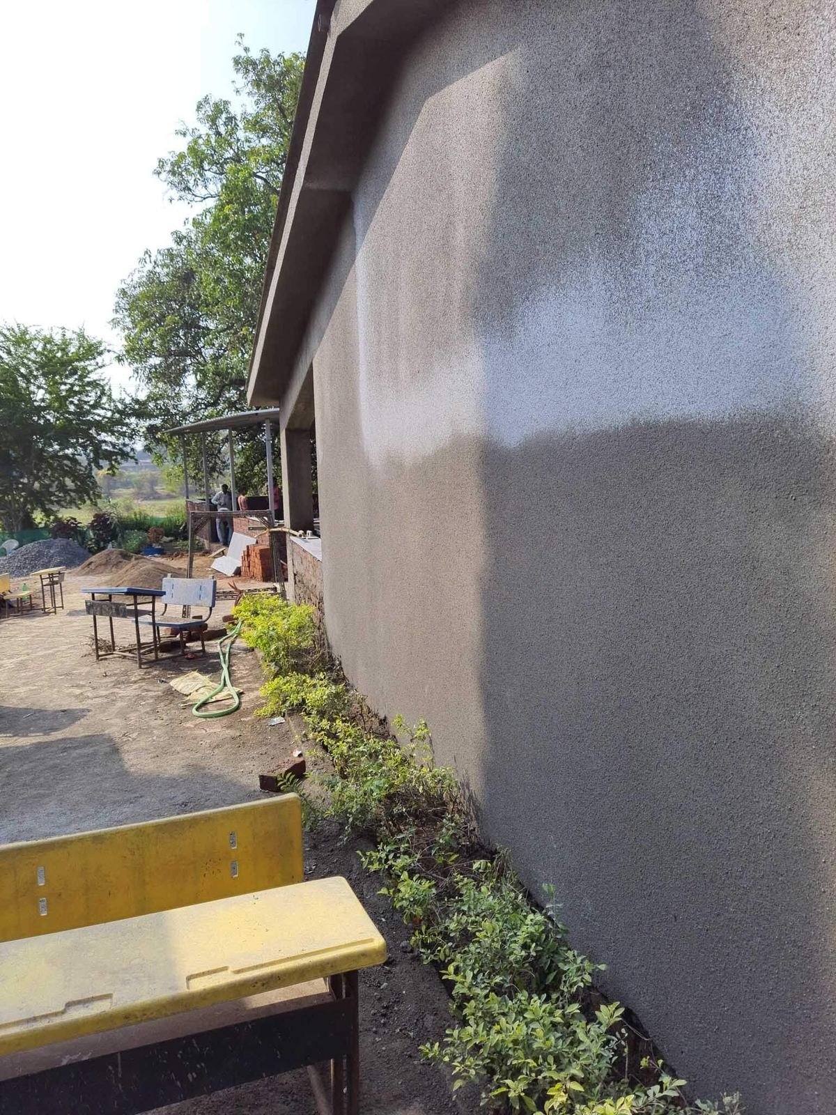 Repair Work in Progress at ZP School, Somta