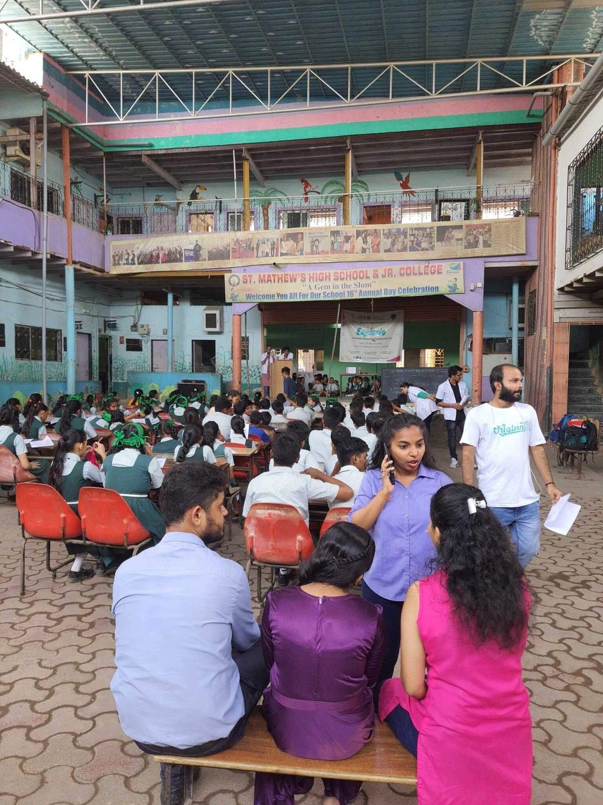 Snacks and Beverages Sponsored for Counselling Session at St Mathews School, Malwani
