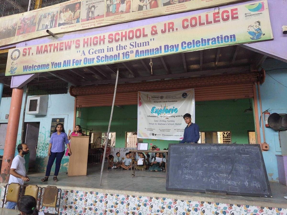 Snacks and Beverages Sponsored for Counselling Session at St Mathews School, Malwani