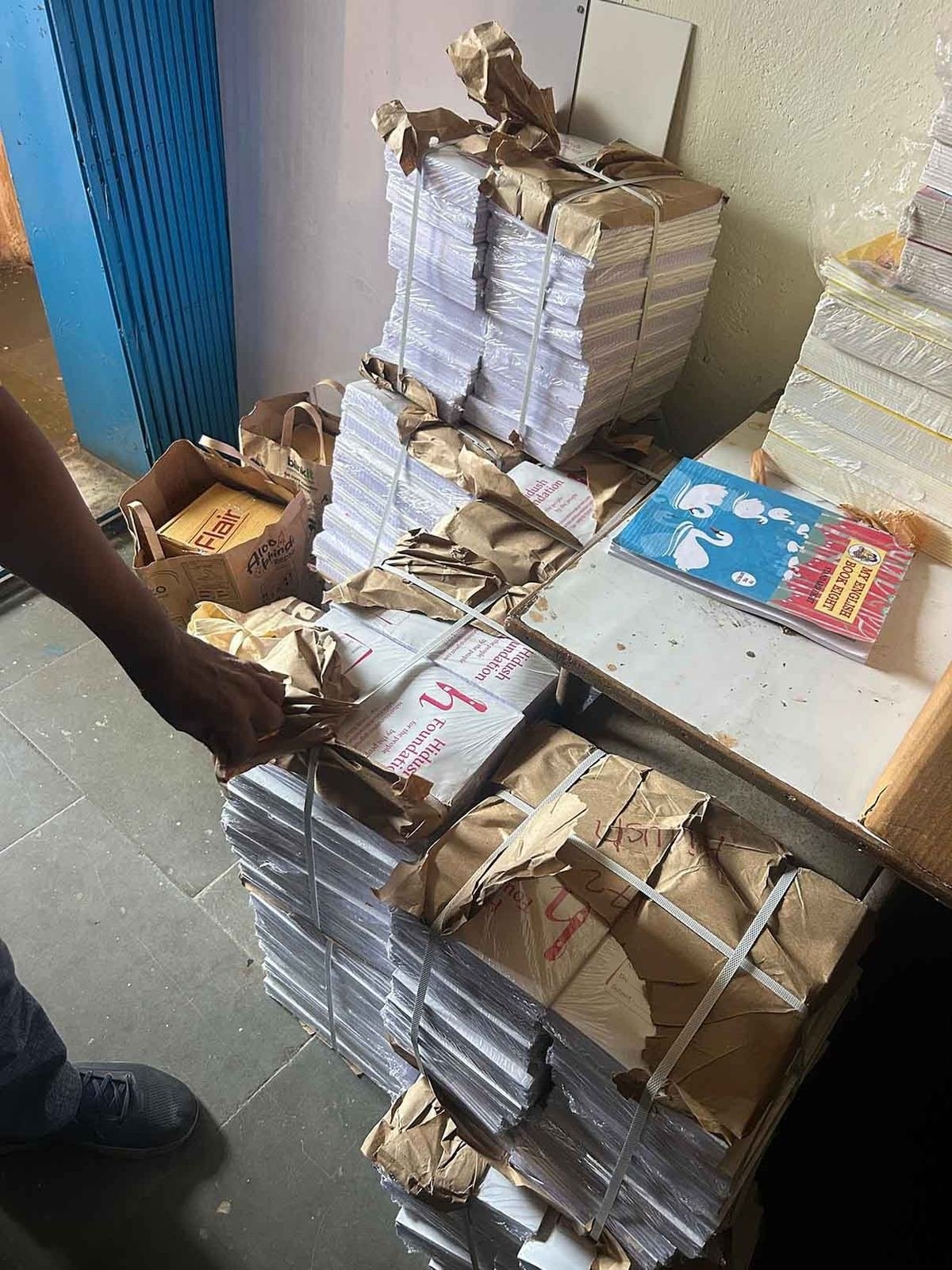 Stationery Distribution at Hilda Castelino School, Kandivali West