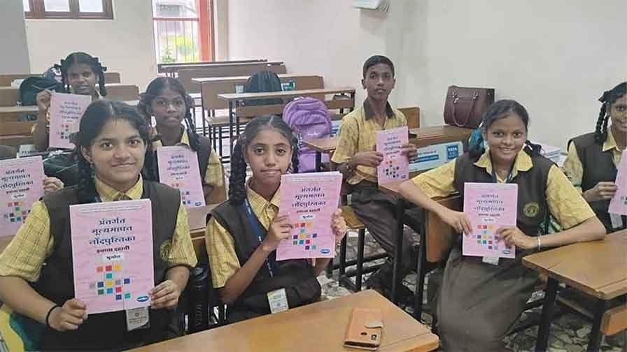Stationery Distribution at Vidya Vikas Sabha School, Borivali West